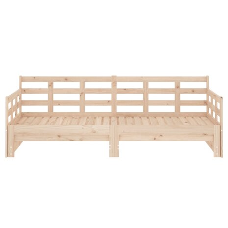 Slaapbank uitschuifbaar massief grenenhout 2x(90x190) cm 8720287073604 6