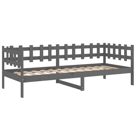 Slaapbank 90x190 cm massief grenenhout grijs 8720287136514 7