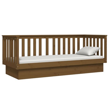 Slaapbank 75x190 cm massief grenenhout honingbruin 8720287214571 6