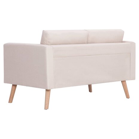 2-delig Bankstel stof crème 8719883666976 8