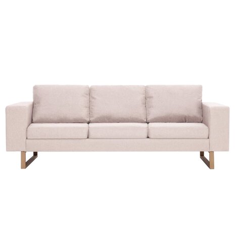 2-delig Bankstel stof crème 8719883667058 4