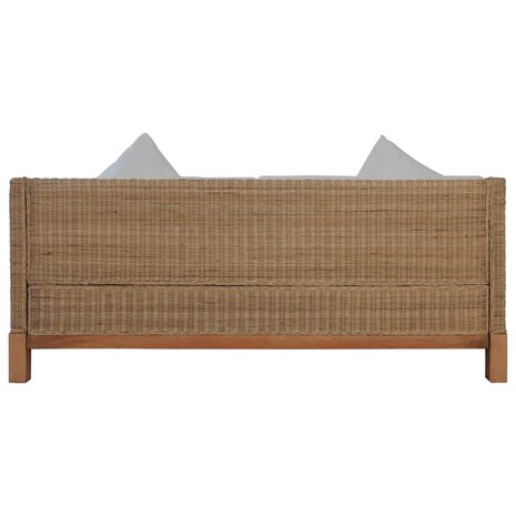 2-delig Bankstel met kussens natuurlijk rattan 8719883731513 11