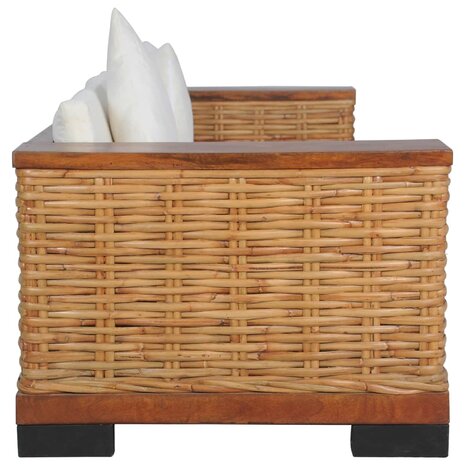 3-delig Bankstel met kussens natuurlijk rattan bruin 8719883731568 12