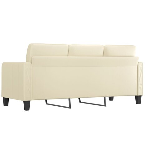 Driezitsbank 180 cm kunstleer crèmekleurig 8721012138490 5