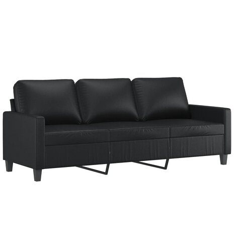Driezitsbank 180 cm kunstleer zwart 8721012138681 2
