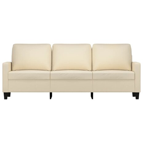 Driezitsbank 180 cm stof crèmekleurig 8721012138995 3