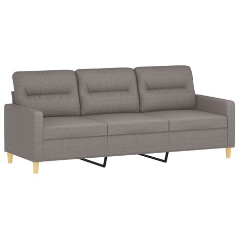 Driezitsbank 180 cm stof taupe 8721012139763 2