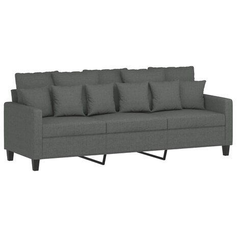 Driezitsbank 180 cm stof donkergrijs 8721012140028 2