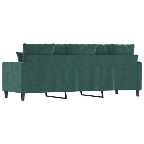 Driezitsbank 180 cm fluweel donkergroen 8721012140417 5