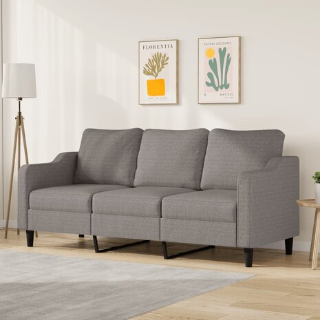 Driezitsbank 180 cm stof taupe 8721012141001 1