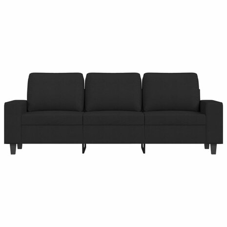 Driezitsbank 180 cm stof zwart 8721012141292 3