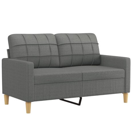 2-delige Loungeset met kussens stof donkergrijs 8721012062429 3
