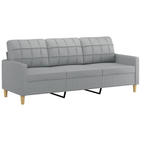 2-delige Loungeset met kussens stof lichtgrijs 8721012062733 4
