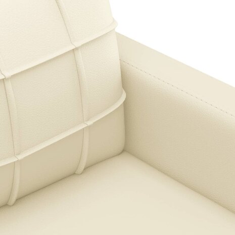 2-delige Loungeset met kussens kunstleer crème 8721012063266 5
