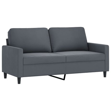 2-delige Loungeset met kussens fluweel donkergrijs 8721012064645 4
