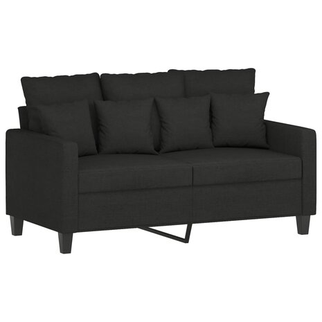 2-delige loungeset met kussens stof zwart 8721012066199 3