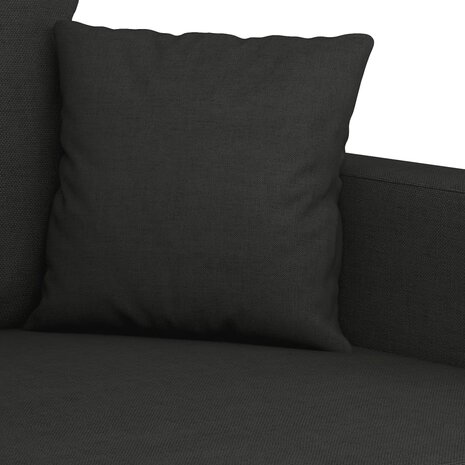 2-delige loungeset met kussens stof zwart 8721012066199 5