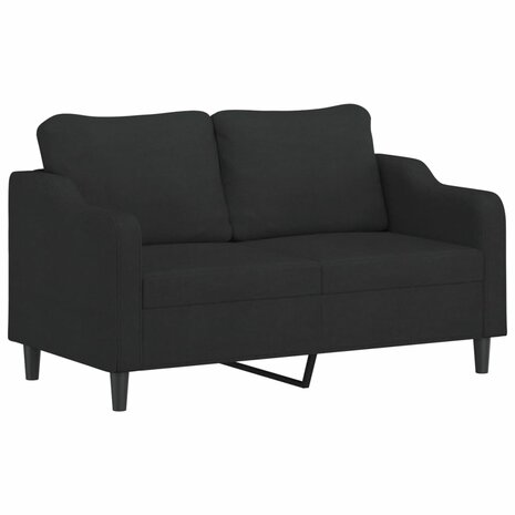 2-delige loungeset met kussens stof zwart 8721012067738 4