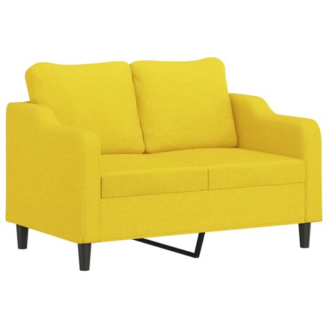 2-delige Loungeset met kussens stof lichtgeel 8721012068063 3