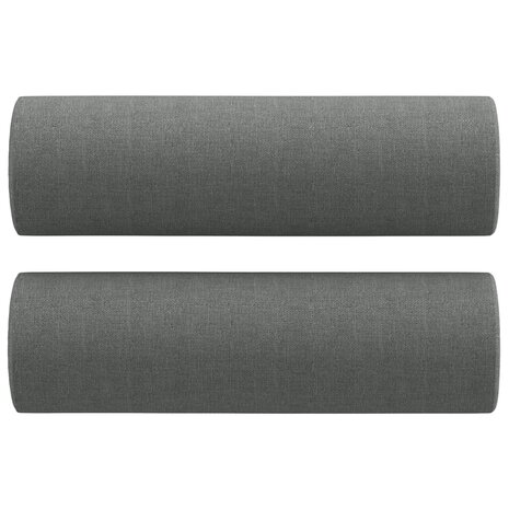 Tweezitsbank met sierkussens 120 cm stof donkergrijs 8721012057425 5