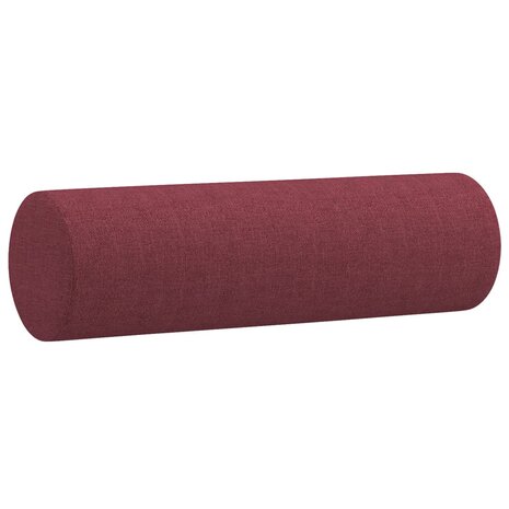 Tweezitsbank met sierkussens 120 cm stof wijnrood 8721012057470 6