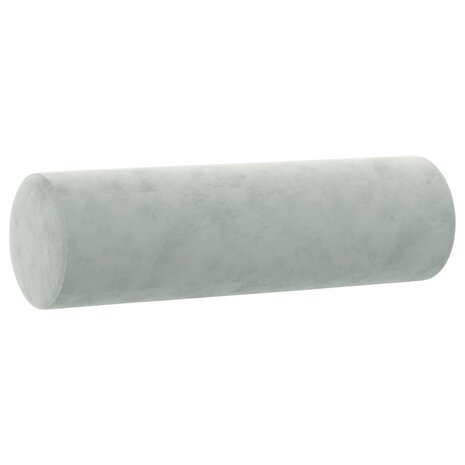 Tweezitsbank met sierkussens 120 cm fluweel lichtgrijs 8721012058385 6