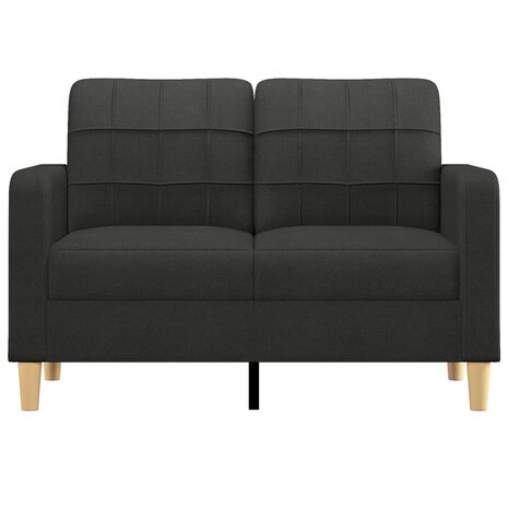 Tweezitsbank 120 cm stof zwart 8721012138131 3