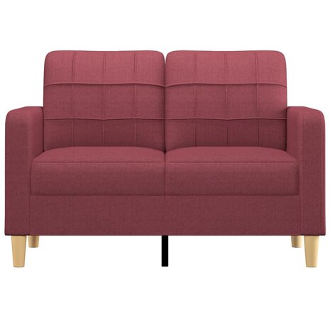 Tweezitsbank 120 cm stof wijnrood 8721012138155 3