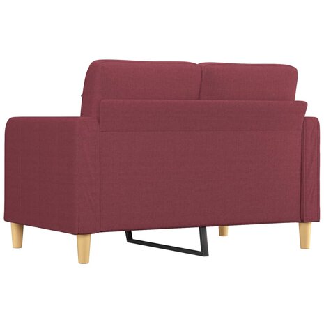 Tweezitsbank 120 cm stof wijnrood 8721012138155 5