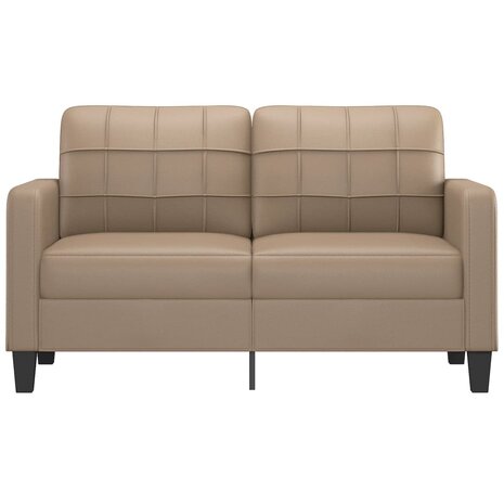Tweezitsbank 140 cm kunstleer cappuccinokleurig 8721012138476 3
