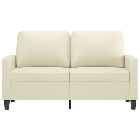 Tweezitsbank 120 cm kunstleer crèmekleurig 8721012138599 3