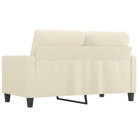 Tweezitsbank 120 cm kunstleer crèmekleurig 8721012138599 5