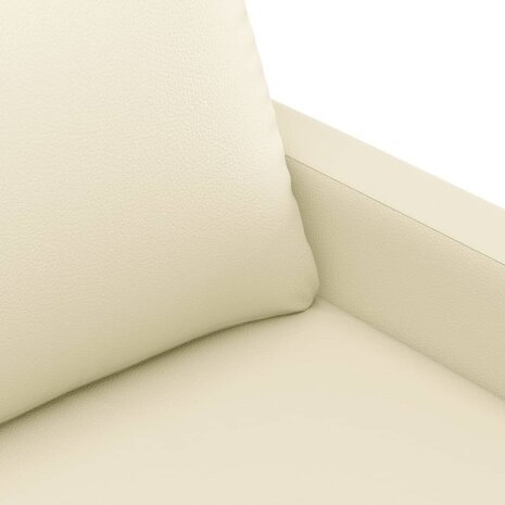 Tweezitsbank 120 cm kunstleer crèmekleurig 8721012138599 6