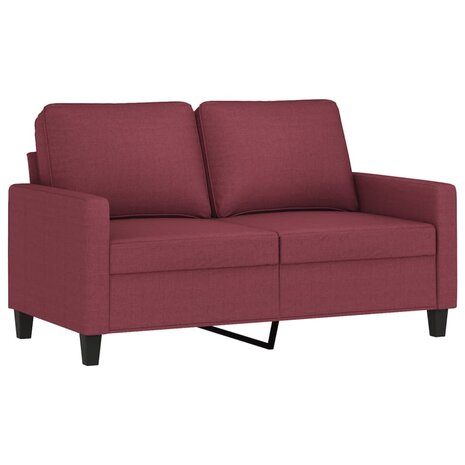 Tweezitsbank 120 cm stof wijnrood 8721012138872 2