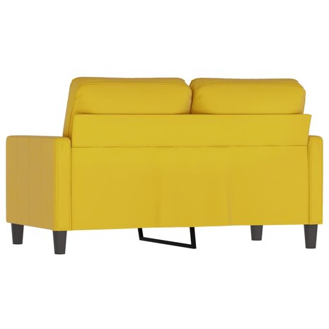 Tweezitsbank 120 cm fluweel geel 8721012139213 5