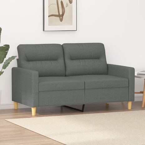 Tweezitsbank 120 cm stof donkergrijs 8721012139541 1
