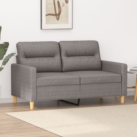 Tweezitsbank 120 cm stof taupe 8721012139602 1