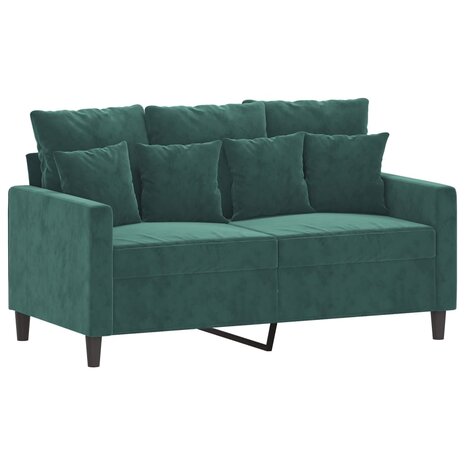 Tweezitsbank 120 cm fluweel donkergroen 8721012140219 2