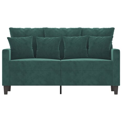 Tweezitsbank 120 cm fluweel donkergroen 8721012140219 3