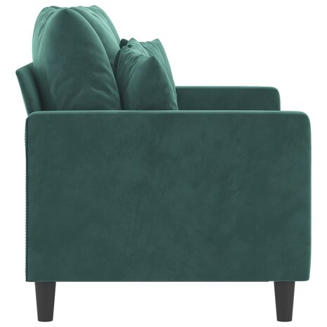 Tweezitsbank 120 cm fluweel donkergroen 8721012140219 4