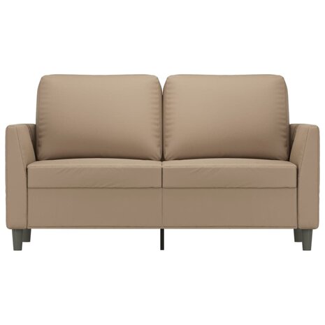 Tweezitsbank 120 cm kunstleer cappuccinokleurig 8721012140585 3