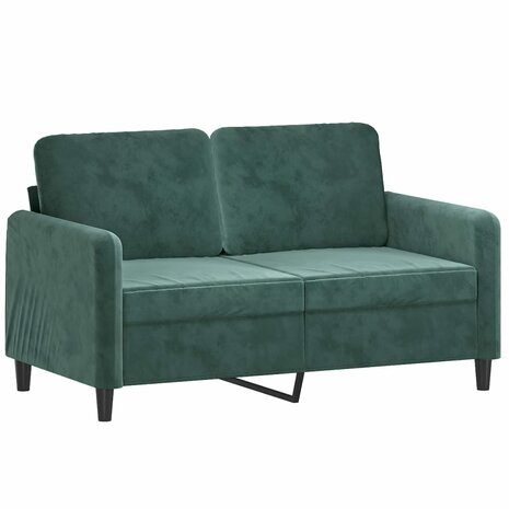 Tweezitsbank 120 cm fluweel donkergroen 8721012141605 2
