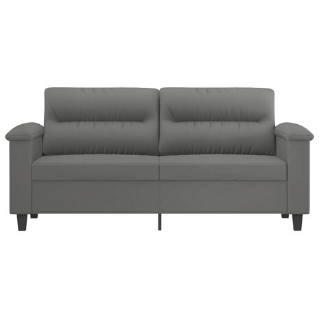 Tweezitsbank 140 cm microvezelstof donkergrijs 8721012136489 3