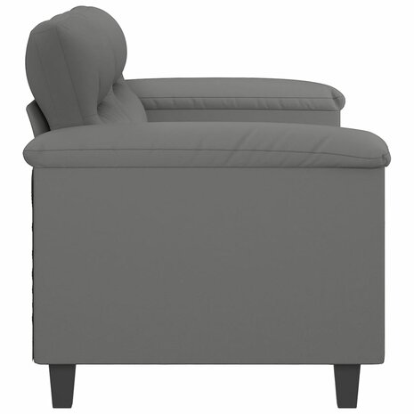 Tweezitsbank 140 cm microvezelstof donkergrijs 8721012136489 4