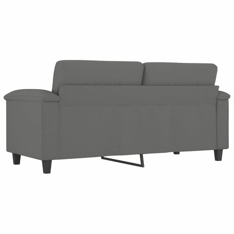 Tweezitsbank 140 cm microvezelstof donkergrijs 8721012136489 5