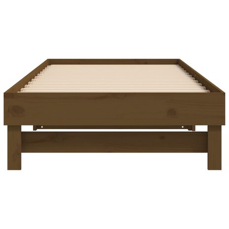 Slaapbank uitschuifbaar grenenhout honingbruin 2x(90x200) cm 8720845639075 9