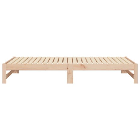 Slaapbank uitschuifbaar massief grenenhout 2x(100x200) cm 8720845639242 10