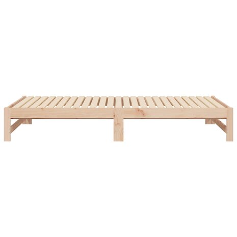 Slaapbank uitschuifbaar massief grenenhout 2x(90x200) cm 8720845639297 10