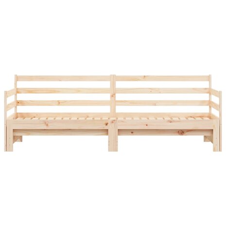 Slaapbank met onderschuifbed 90x200 cm massief grenenhout 8721012122673 5