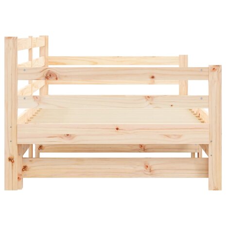 Slaapbank met onderschuifbed 90x200 cm massief grenenhout 8721012122673 6